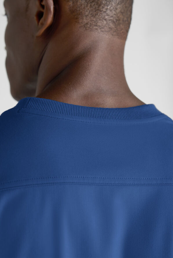 Advantage STRETCH Men's 3-Pocket Crew Neck Scrub Top - Royal - 5