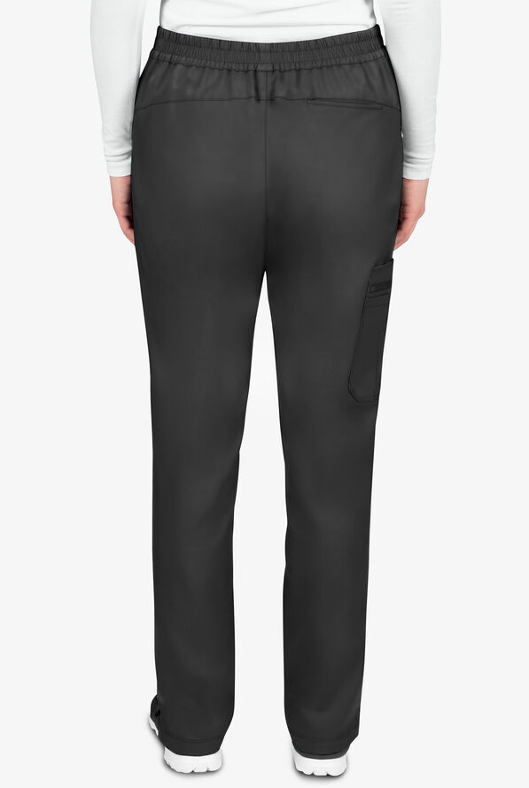 Healing Hands Purple Label Tamara Women's 6-Pocket STRETCH Convertible Drawstring Cargo Scrub Pants - Black - 2