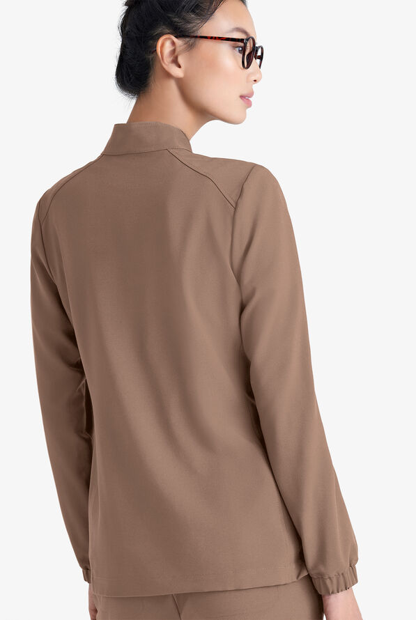 Chaqueta m&eacute;dica Grey's Anatomy by Barco Evolve Virtue STRETCH con cremallera y 3 bolsillos para mujer - Driftwood - 2