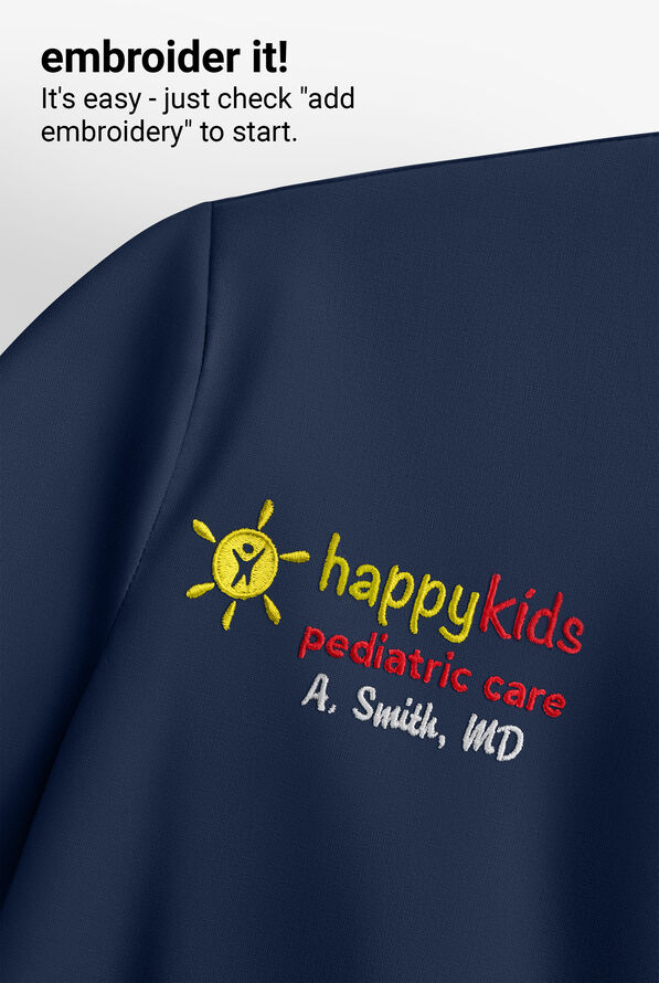 Butter-Soft STRETCH Men's 6-Pocket V-Neck Scrub Top - Navy - 5