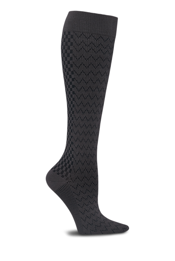 Cherokee True Support Women's 10-15 mmHg Wide Light Compression Socks - Graphite - 1