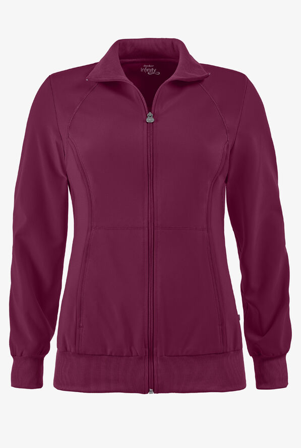 Chaqueta médica abrigada Cherokee Infinity con 2 bolsillos para mujer - Wine - 1