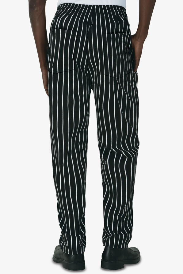 UA CHEF&trade; Chalk Stripe Men's 4-Pocket Baggy Printed Chef Pants - null - 2