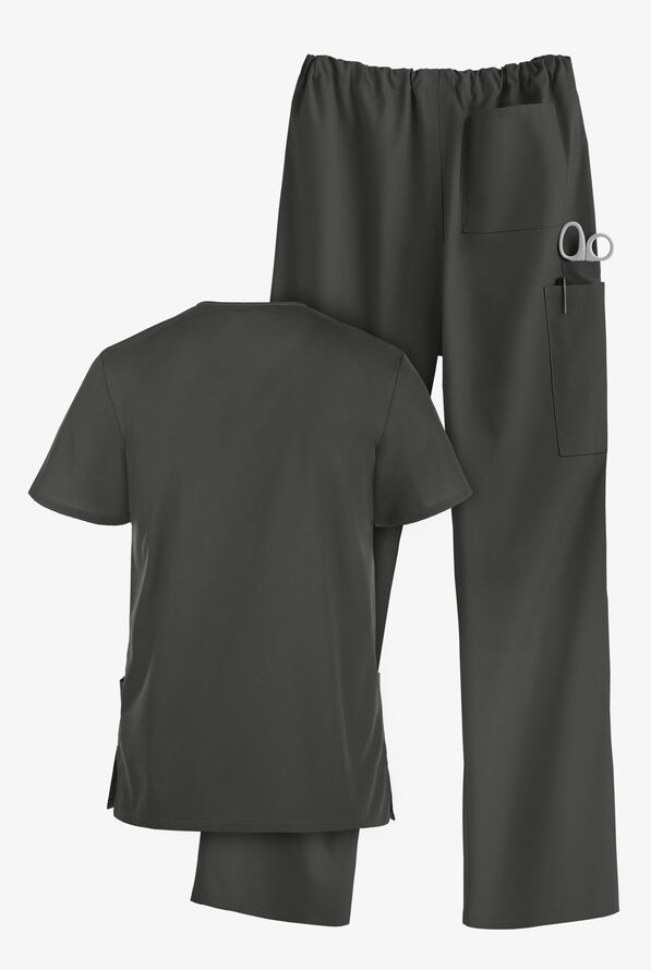 UA Strictly Scrubs Unisex Scrub Set - Pewter - 3