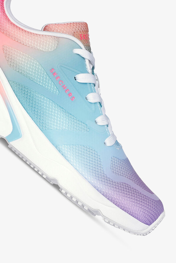 Skechers Street Women's TRES-AIR UNO - HAZEY SUNSET Multi Color Ombre Athletic Lace Up Nursing Shoes - null - 3
