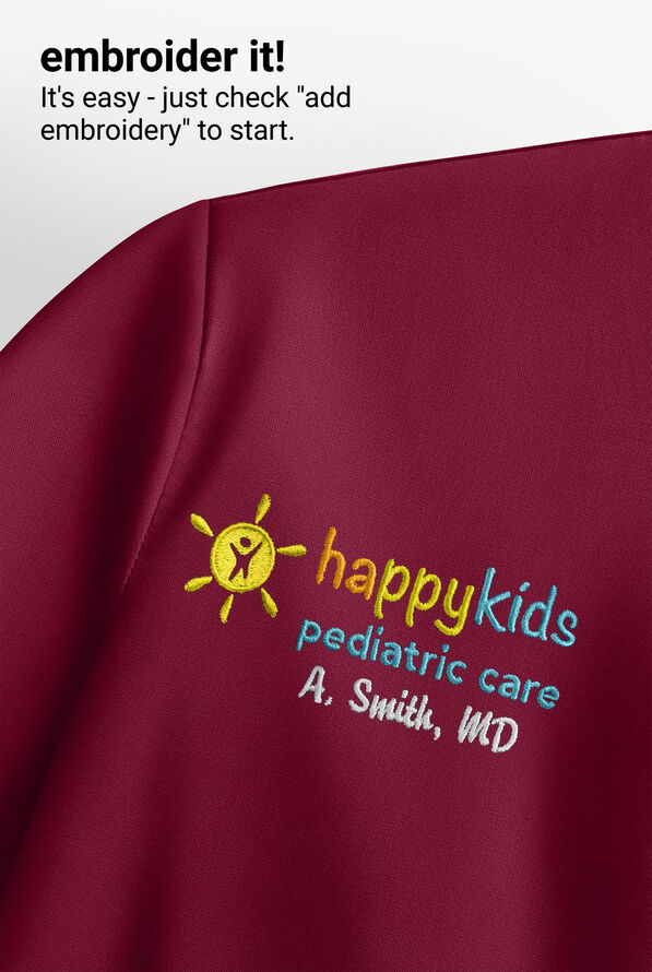 Dickies EDS Signature Women's 6-Pocket Contemporary Fit V-Neck Scrub Top - Wine - 5