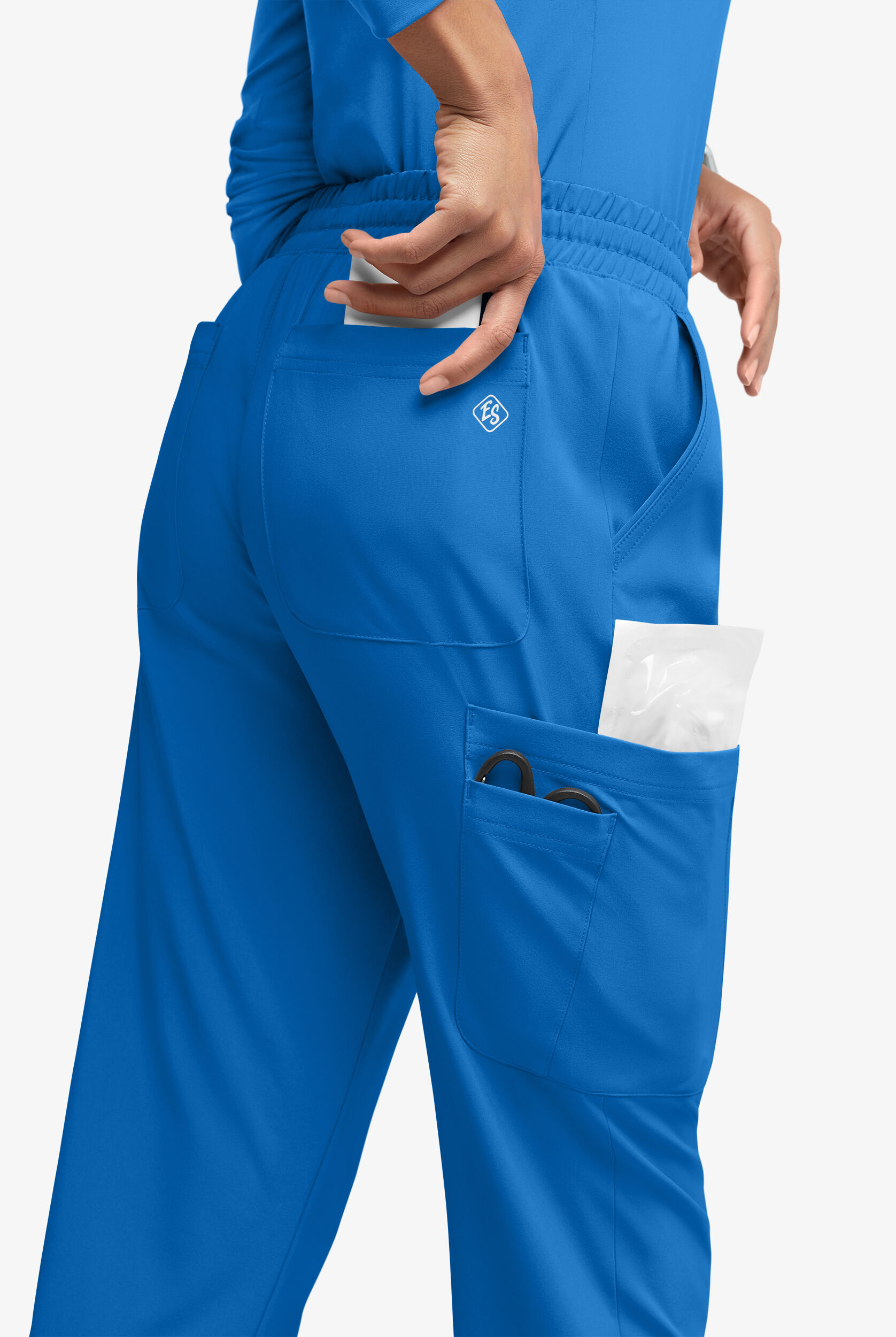 トップス FCRB STRETCH LIGHT WEIGHT & EASY PANTS Easy STRETCH Naya Women's Modern 6-Pocket Straight Leg Scrub