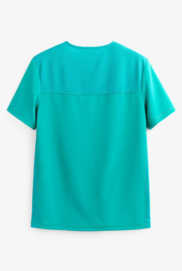 Tooniforms Monsters Party Mike and Sully Unisex 1-Pocket STRETCH V-Neck Print Scrub Top - null - 2