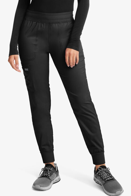 Cherokee Workwear Revolution Women's 5-Pocket STRETCH Cargo Jogger Scrub Pants