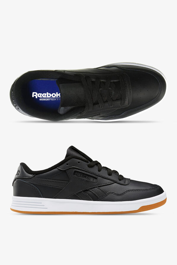Reebok Women's Club Memt Athletic Lace Up Nursing Shoes - Black/Black/Gum - 1