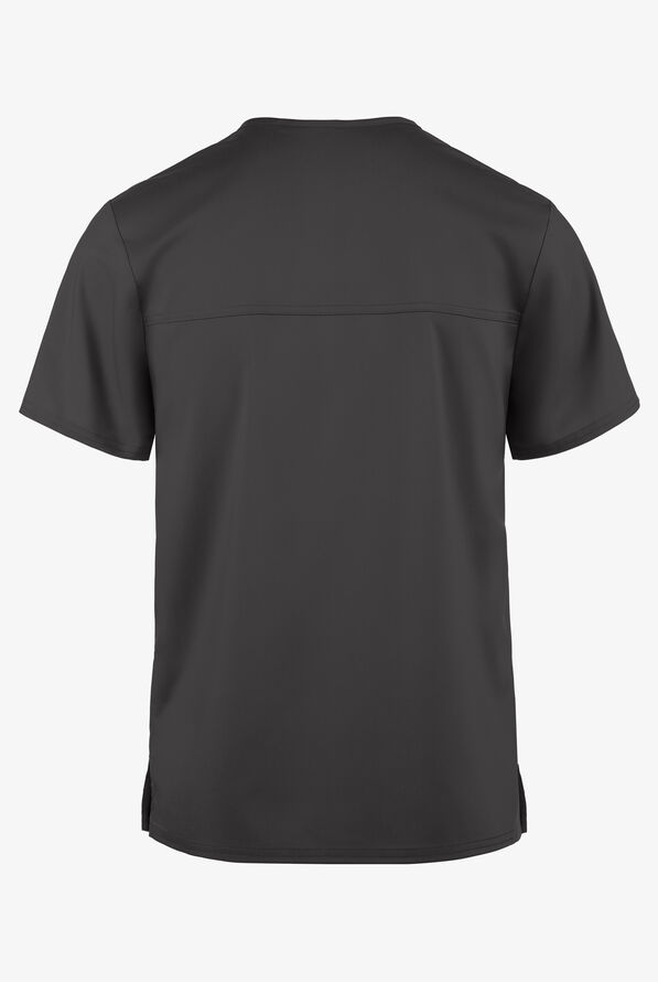 Cherokee Workwear Revolution Unisex 1-Pocket STRETCH V-Neck Scrub Top - Pewter - 3