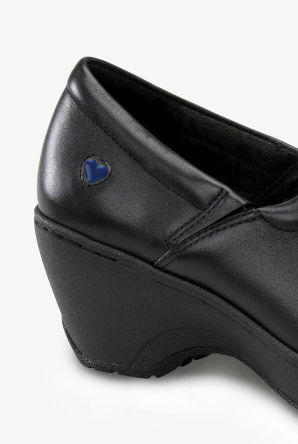 Nurse Mates Women's Bryar Leather Nursing Clogs - Black Leather - 3