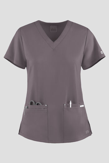 Easy STRETCH Lina Mitered Women's 4-Pocket V-Neck Scrub Top