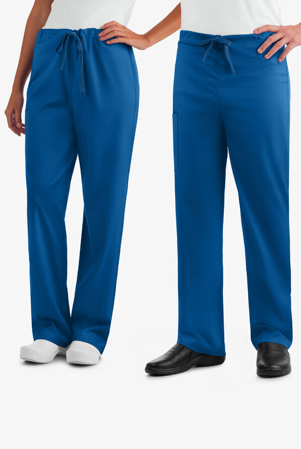 Strictly Scrubs STRETCH Unisex 3-Pocket Scrub Set - Royal - 2