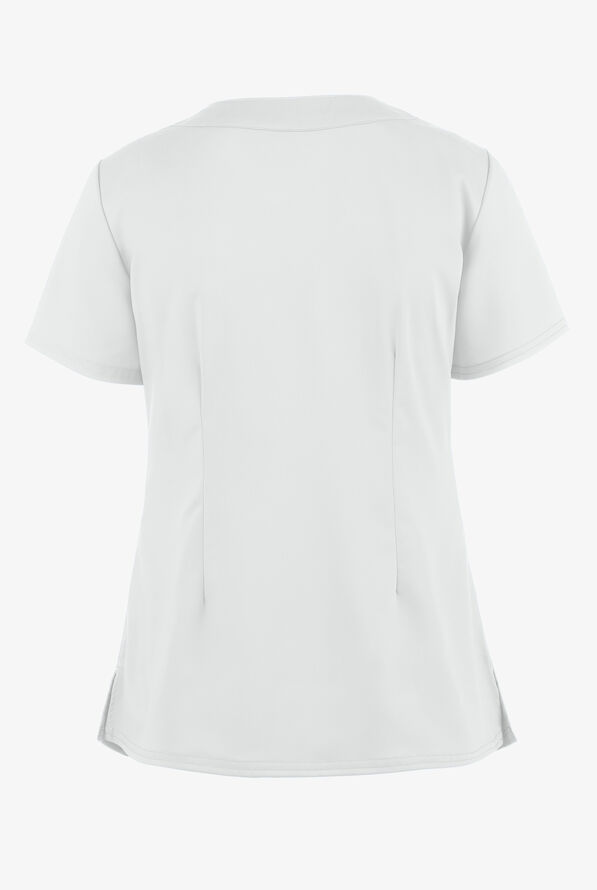 Healing Hands Purple Label Jane Women's 2-Pocket STRETCH Scrub Top - White - 3