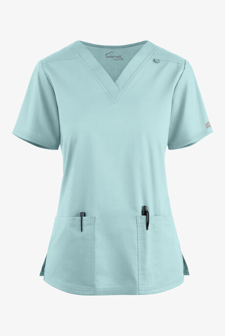 Butter-Soft STRETCH Women's 4-Pocket V-Neck Scrub Top