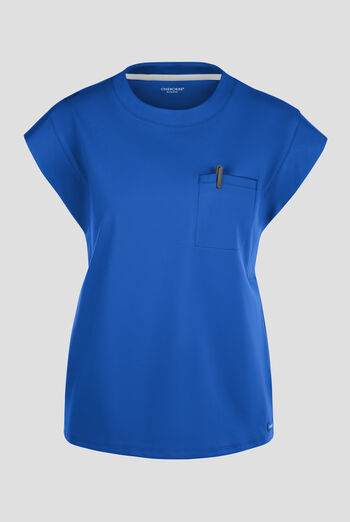 Blusa m&eacute;dica Cherokee Achieve STRETCH con cuello redondo y 1 bolsillo para mujer