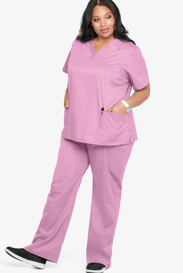 UA ButterSoft STRETCH VNeck Scrub Top, Plus Size Scrubs