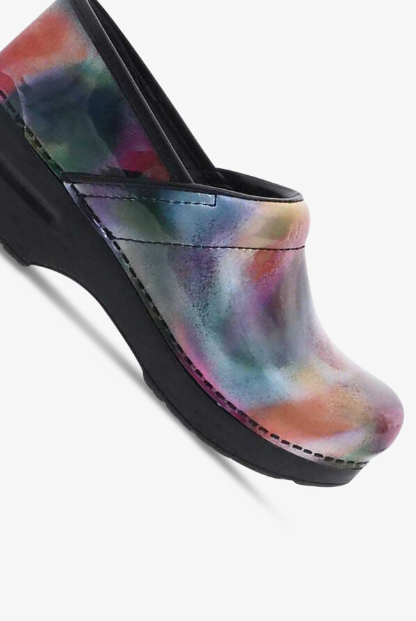 Dansko Women's Professional Spray Paint Patent Leather Nursing Clogs - null - 3