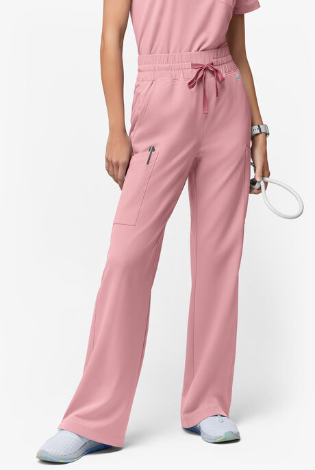 Pantalón médico ReSurge de tiro alto con piernas anchas para mujer