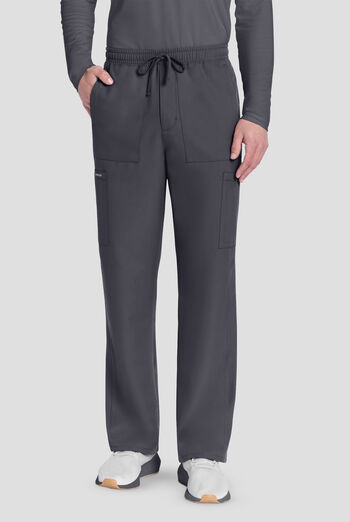 Cherokee Workwear Originals Ultra Men's 6-Pocket Straight Leg Drawstring Cargo Scrub Pants