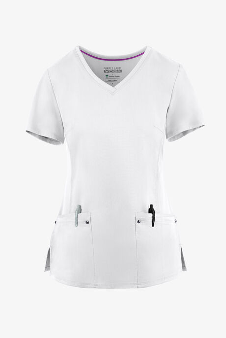 Healing Hands Purple Label Juliet Women's 2-Pocket STRETCH Princess Seam Scrub Top