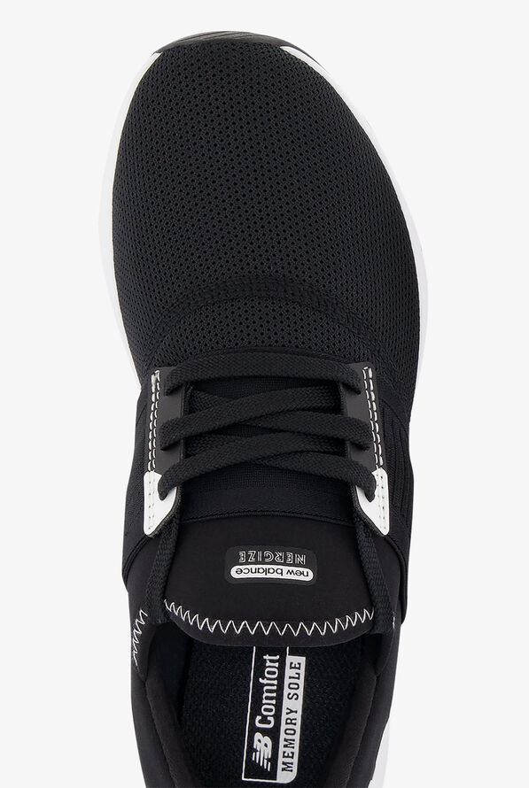 New Balance Women's DynaSoft Nergize v3 Black/White Athletic Lace Up Nursing Shoes - null - 2