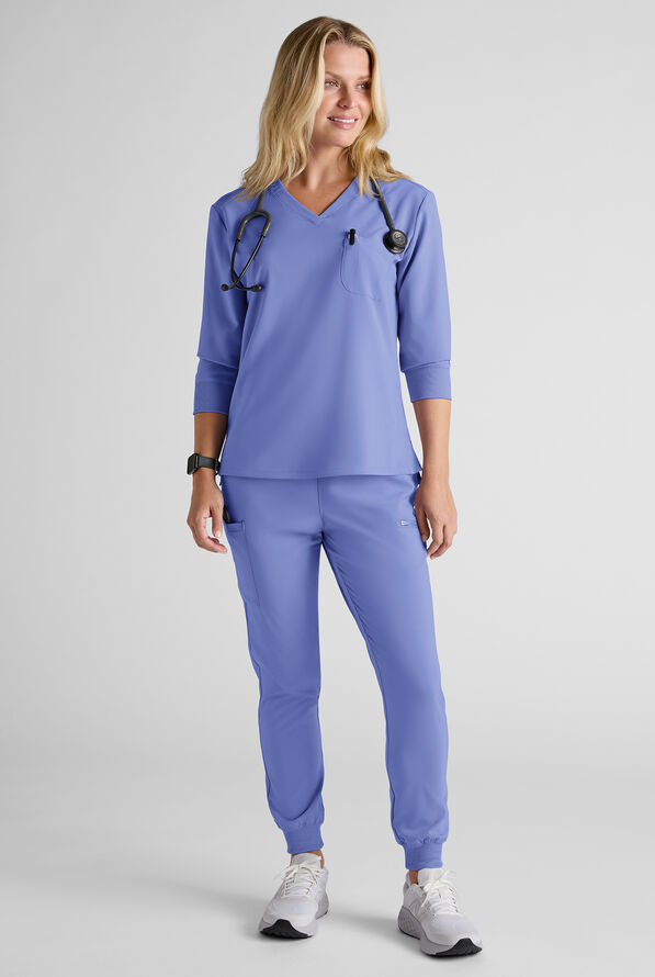 Easy STRETCH Women's Scrub Set - Ceil Blue - 6