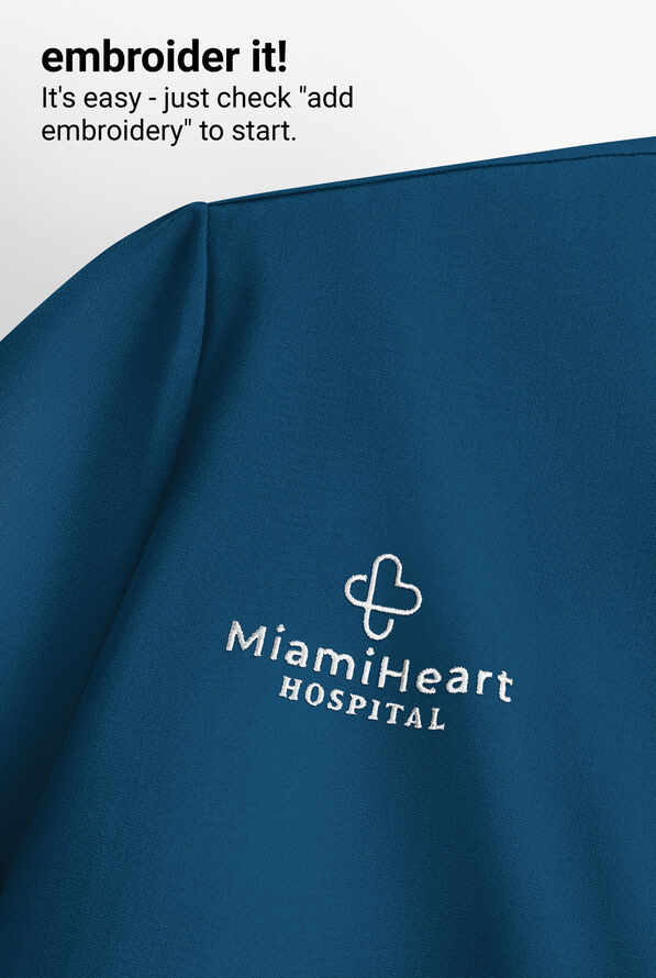 Cherokee Achieve Women's 1-Pocket STRETCH Raglan Sleeve Crew Neck Knit Scrub Top - Caribbean Blue - 5