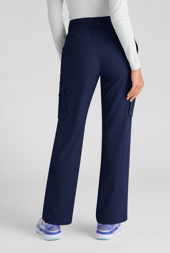 Pantalón médico Grey's Anatomy by Barco Emerge Parker STRETCH con piernas anchas estilizadas y 4 bolsillos para mujer - Indigo - 2