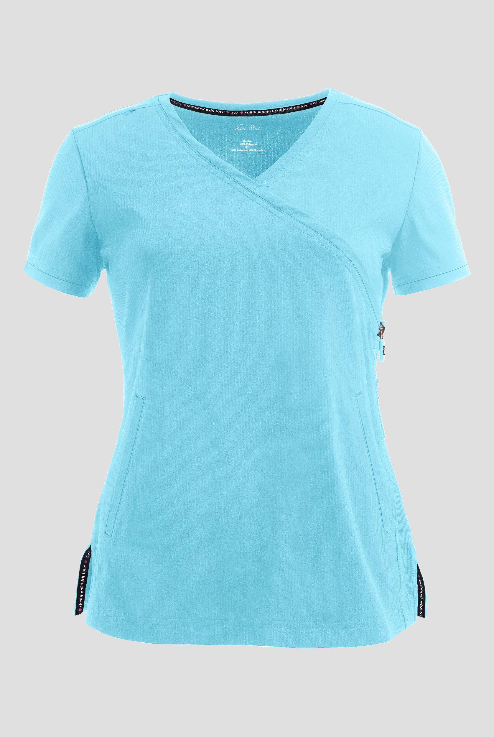 KOI Lite Stretch Top Donna Manica Lunga Con Stampa Ombre E Tasche – Modello Feroce Divino – Taglia M - 4