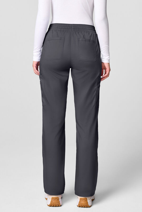 Pantal&oacute;n m&eacute;dico Cherokee Workwear Revolution STRETCH con piernas rectas y 12 bolsillos para mujer - Pewter - 2
