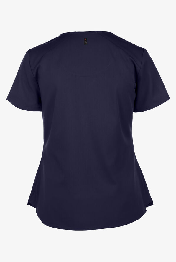 Grey's Anatomy by Barco Spandex STRETCH Emma Women's 4-Pocket V-Neck Scrub Top - Indigo - 3