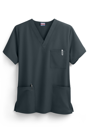 Blusa m&eacute;dica unisex Cherokee Workwear con 3 bolsillos y cuello en V