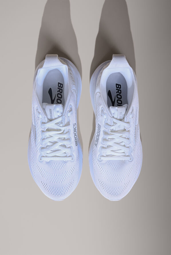 Brooks Women's Adrenaline GTS 25 White/White/Silver Athletic Lace Up Shoes - null - 2