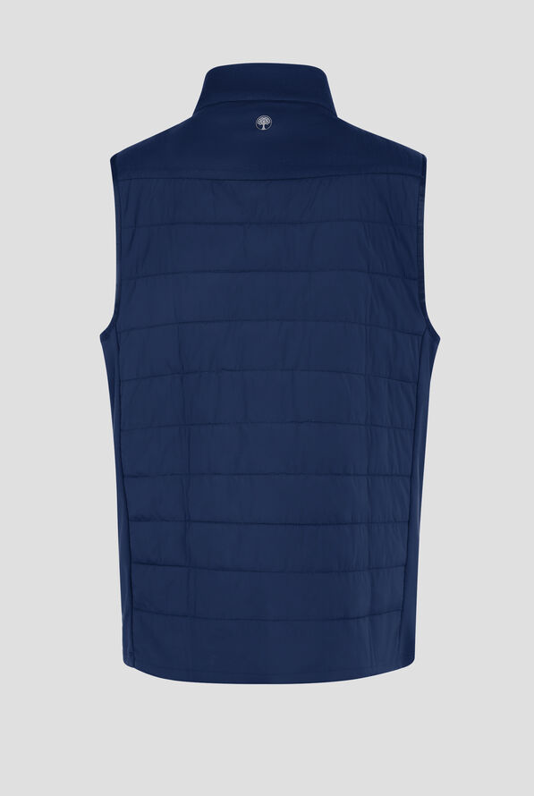 Healing Hands Purple Label Cade Men's 4-Pocket STRETCH Zip Front Scrub Vest - Navy - 2