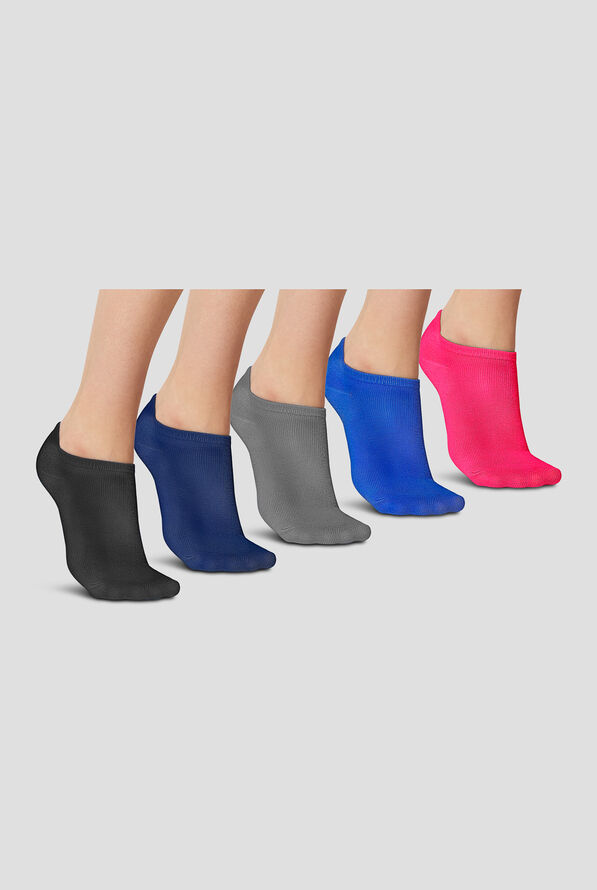 Paquete con 5 pares de calcetines tobilleros Cherokee Core Solids para mujer - null - 1