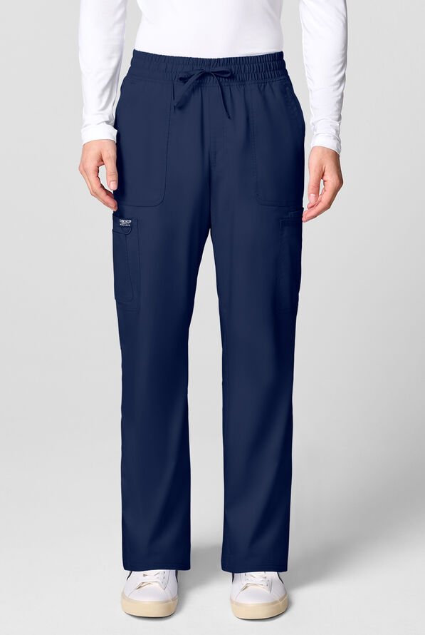 Pantal&oacute;n m&eacute;dico Cherokee Workwear Revolution STRETCH con piernas rectas y 12 bolsillos para hombre - Navy - 1