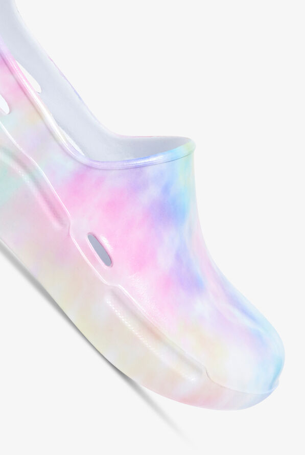 Anywear Unisex Streak Watercolor Rainbow Slip On Nursing Shoes - null - 3