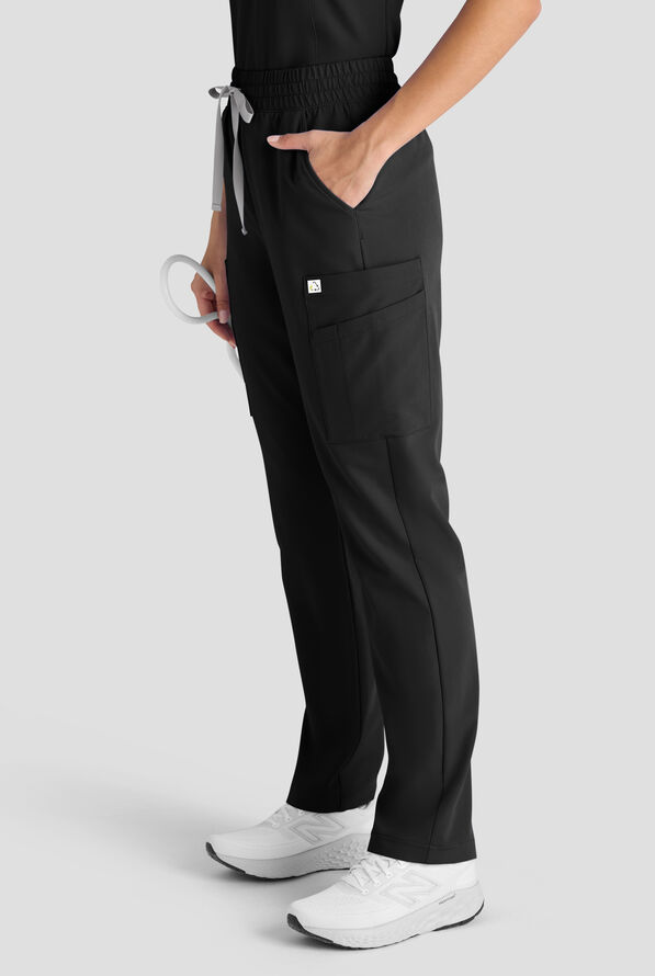 Pantal&oacute;n m&eacute;dico ReSurge Topaz con cord&oacute;n ajustable y 11 bolsillos para mujer - Black - 4