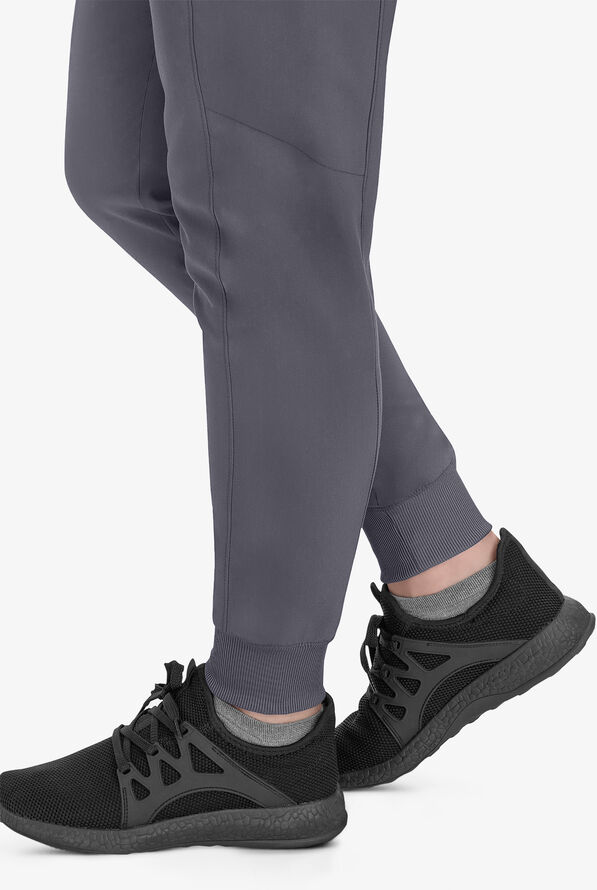 Healing Hands Purple Label Toby Women's 7-Pocket STRETCH Jogger Drawstring Scrub Pant - Pewter - 5