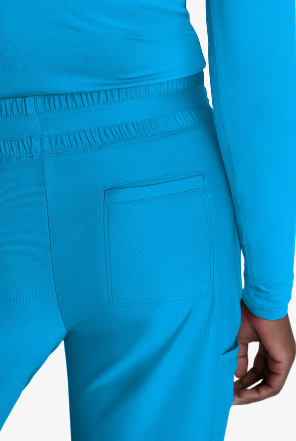 Skechers by Barco Slip-ins Reach Women's 4-Pocket STRETCH Slim Cargo Straight Leg Scrub Pants - Bold Azure - 3