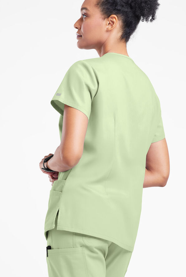 Butter-Soft Originals Women's 6-Pocket V-Neck Scrub Top - Spring Mint - 3