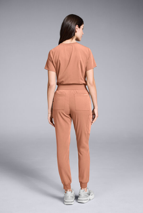 Hypothesis Women's Base 6-Pocket Jogger Scrub Pant - Earth - 2