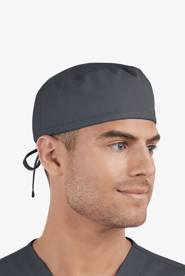 Advantage by Butter-Soft Unisex Adjustable Hem STRETCH Scrub Cap - Pewter - 3