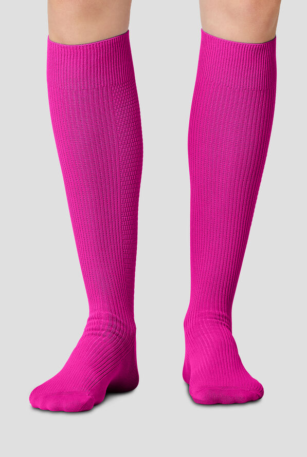 Cherokee Women's 8-12 mmHg Light Compression Socks - Tropical Hibiscus - 1