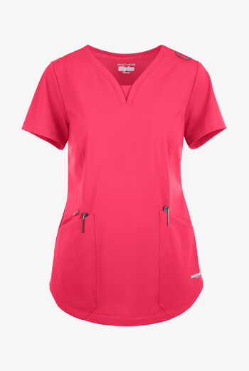 Skechers by Barco Slip-ins Serene Women's 3-Pocket STRETCH Gusset V-Neck Scrub Top