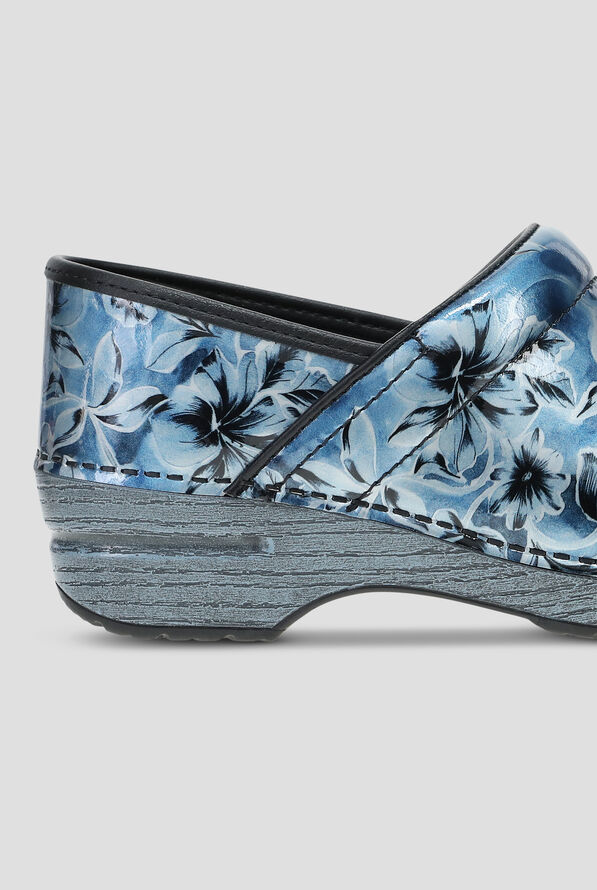 Dansko Women's Professional Blue Vine Patent Clog - null - 4