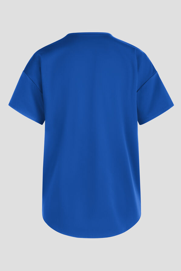 Blusa médica Cherokee Achieve estilo túnica con cuello en V y 3 bolsillos para mujer - Royal - 2