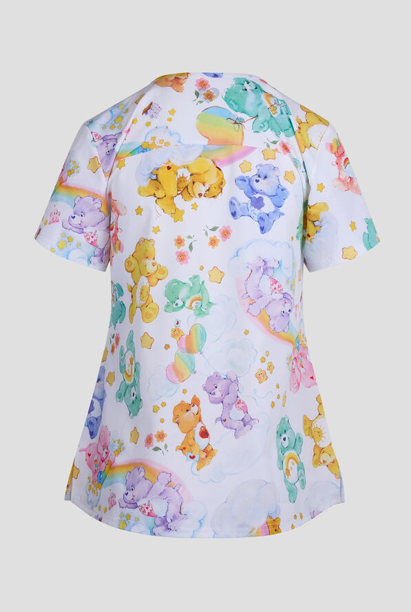 Care Bears by Funscrubs Women's 2-Pocket STRETCH V-Neck Print Scrub Top - null - 2